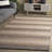 Natural Fiber 329 Hand Woven Jute/Cotton Chevron Rug in Natural/Black-988163614