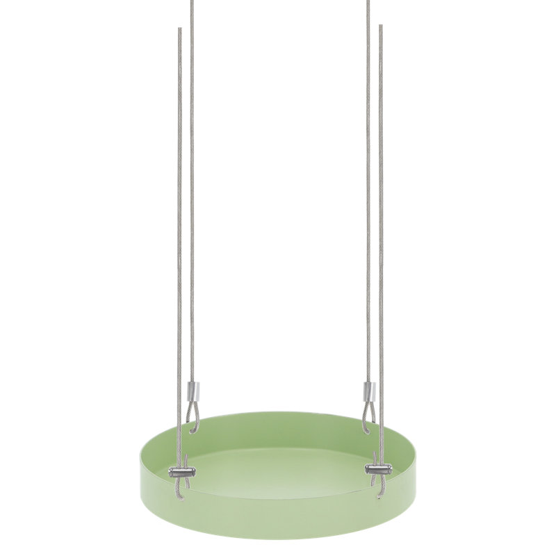 Plant Tray Hanging Round, 2.1 H x 14 L x 14cm D, Green