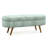 Ottoman Oval Storage Bench,Rubber Wood Legs-639843944