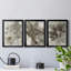 Birch Leaves I - Ensemble de 3 peintures sur toile encadrées-738860645-738860646