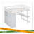 Wood Full Size Loft Bed With Built-In Wardrobe, Desk, Storage Shelves And Drawers-1388093510
