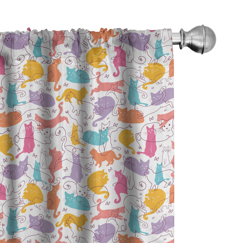 Semi-Sheer Rod Pocket Sliding Panel, 28" x 95"