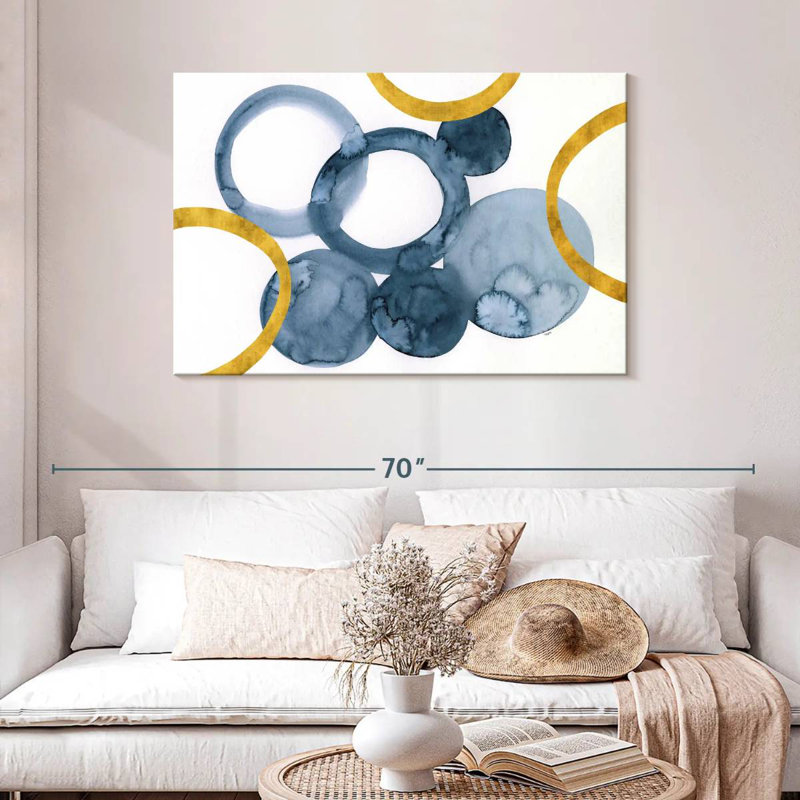 Bleu profond Avery I, H 30 po x l 45 po