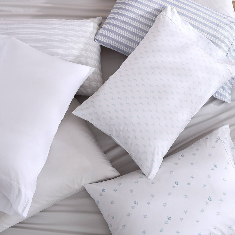 Cool Zone 200 Thread Count 100% Cotton Percale Sheet Set, Queen Sheet Set + Fitted Sheet + 2 Pillowcases, White