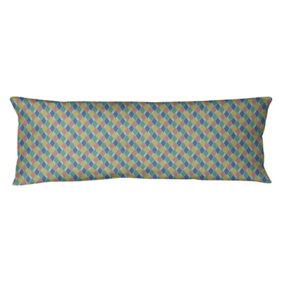 Retro Diamonds Lumbar Pillow