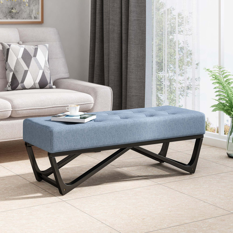 Banc de chambre élégant pour le salon, Bleu clair