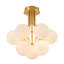 Plafonnier semi-encastré 9 lumières Mid-Century