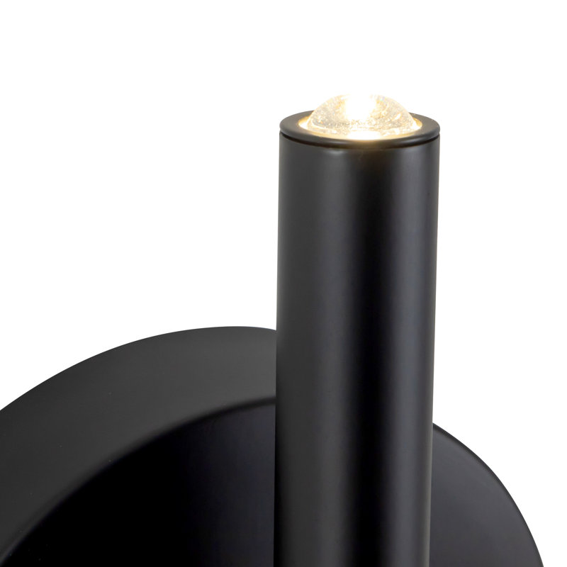 Jeanie 18-in Matte Black dimmable LED Wall Sconce