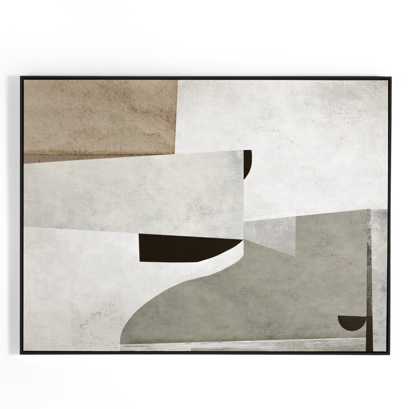 Priory Print by Dan Hobday, Black, 48" H x 36" W x 2" D