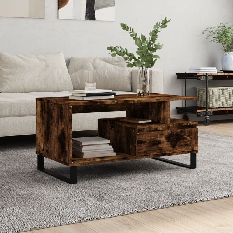 Munha Coffee Table, Smoked Oak