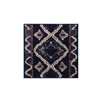 Machine Washable Purple Area Rug