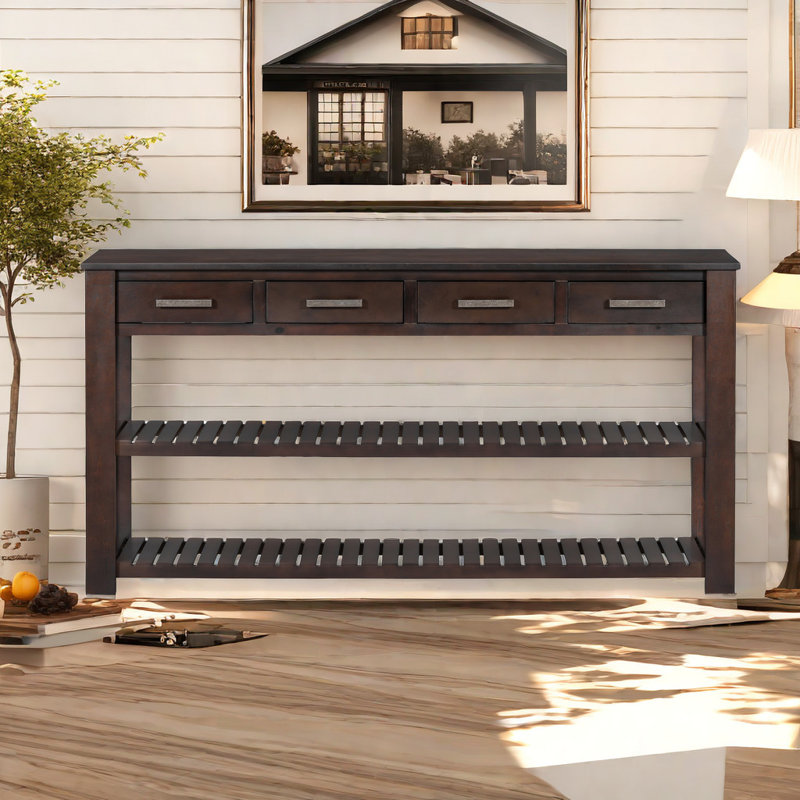 Console Brazzeal 62,2 po, Brun