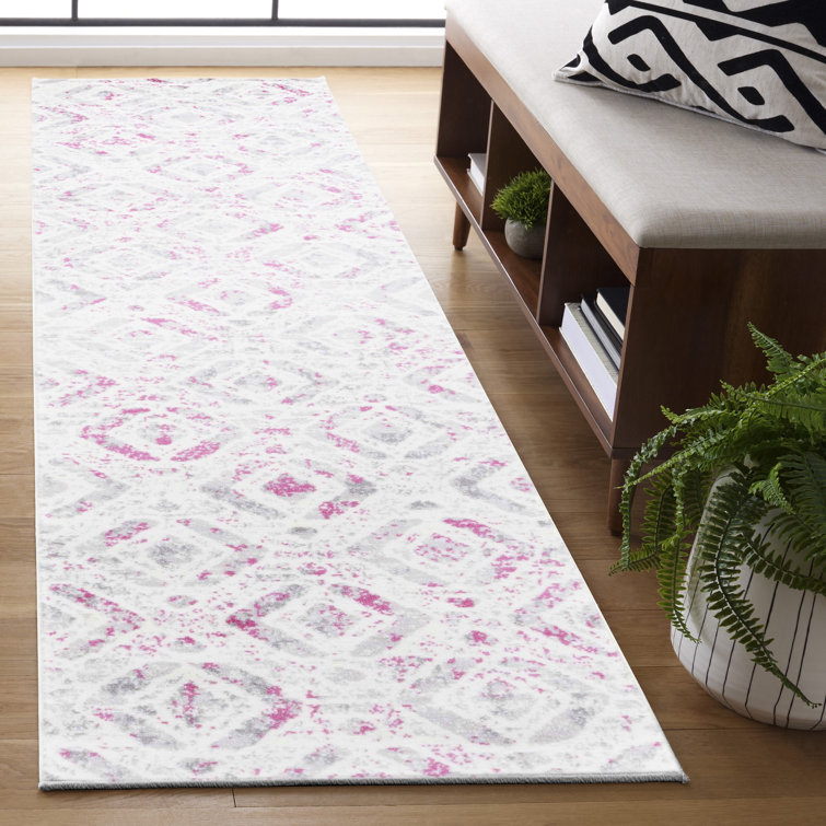 Tapis ivoire / rose Cohan