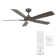 Mykonos 5 - Blade Smart Ceiling Fan with Remote Control and LED Light Kit Included, Works With Alexa and iOS / Android App