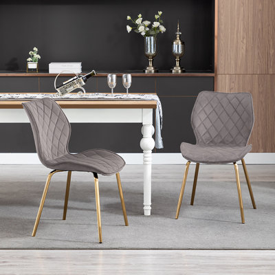 Schiavo 17.7'' H Velvet Upholstered Side Chair