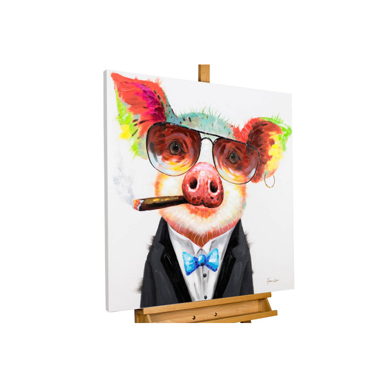 Leinwandbild Smoking Hot Bacon