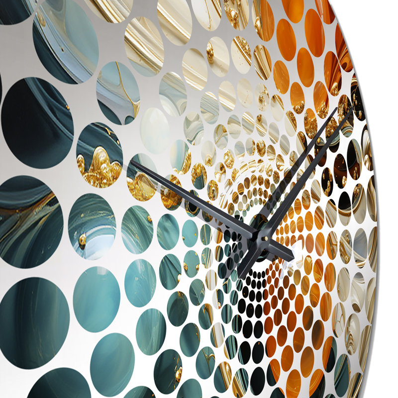 Yaakov - Horloge murale peinture abstraite, Grand