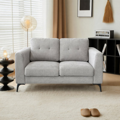 2 Seater Cotton Blend Loveseat