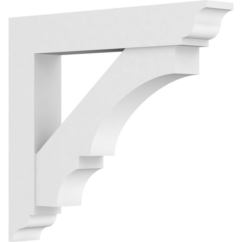 Support standard en uréthane Balboa standard avec extrémités traditionnelles, brun clair apprêté, H 30 po x l 5 po x P 30 po