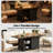 55" Expandable Propane 50,000 BTU Firepit Table With Cover & CSA Certification-2095639820