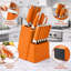 Ensemble de couteaux de cuisine en acier inoxydable 13 pièces Modern-128803481