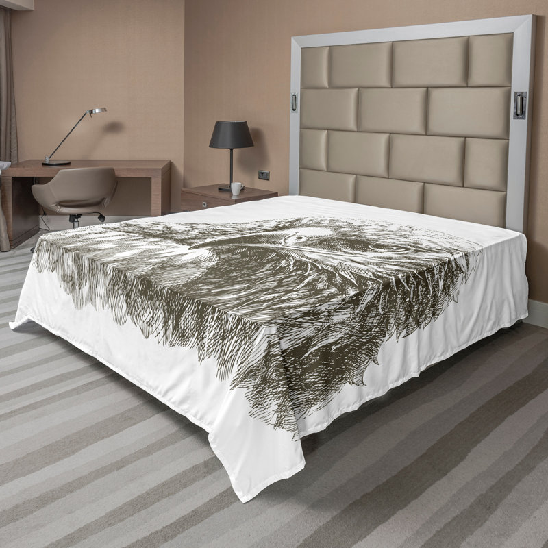 Drap-housse noir et blanc Ambesonne