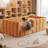 Upholstered Floor Daybed with Removable Guardrails-200497435