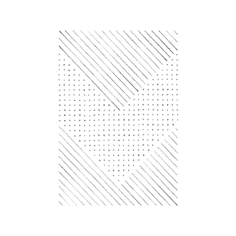 Lines And Points Art by Whales Way - Print on Canvas, 66.04cm H x 45.72cm W x 3.81cm D, Wrapped Canvas