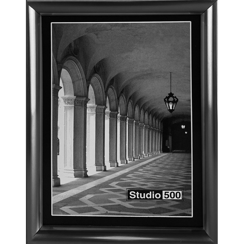 Cadre photo tendance Glam Sleek Collection, 4 po x 6 po, Industriel clair
