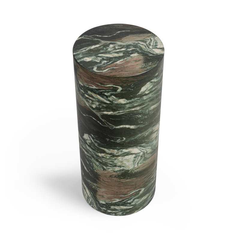 Norfolk Round Display Pedestal, 31" H x 34.5" W x 34.5" D, Green