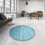 Tapis de zone bleu contemporain-287493815