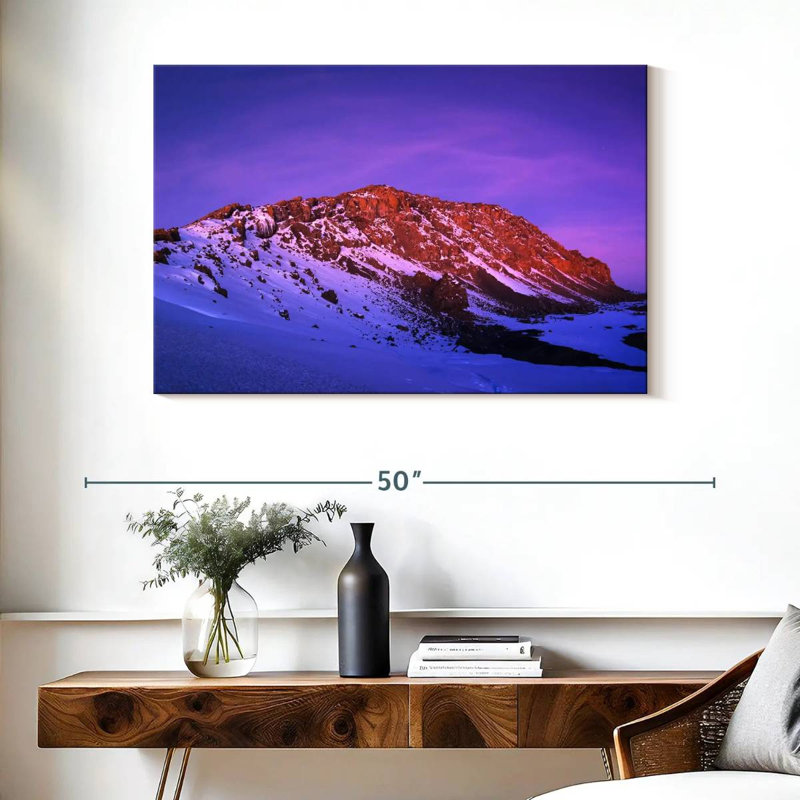 Nicci Mont Kilimandjaro Alpenglow, H 26 po x l 39 po