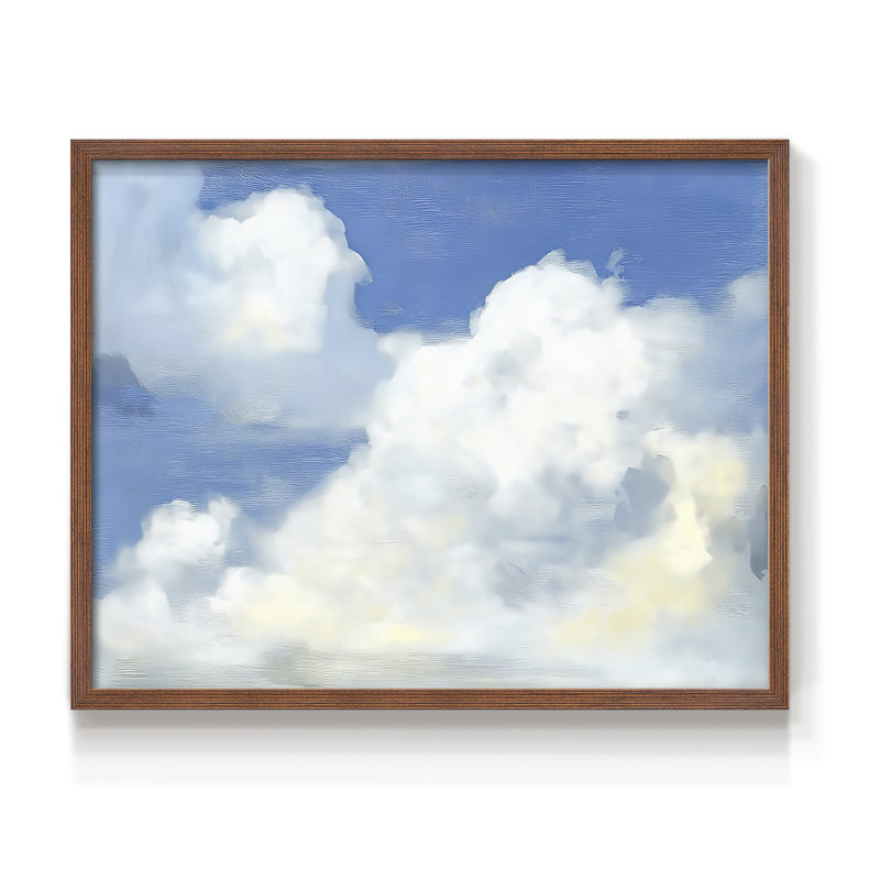 Paysage, série III, reproduction encadrée, Noyer, H 22 po x l 28 po