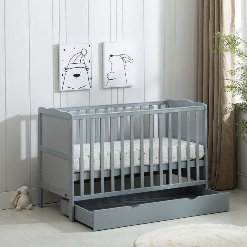 Draper Cot Bed, Grey