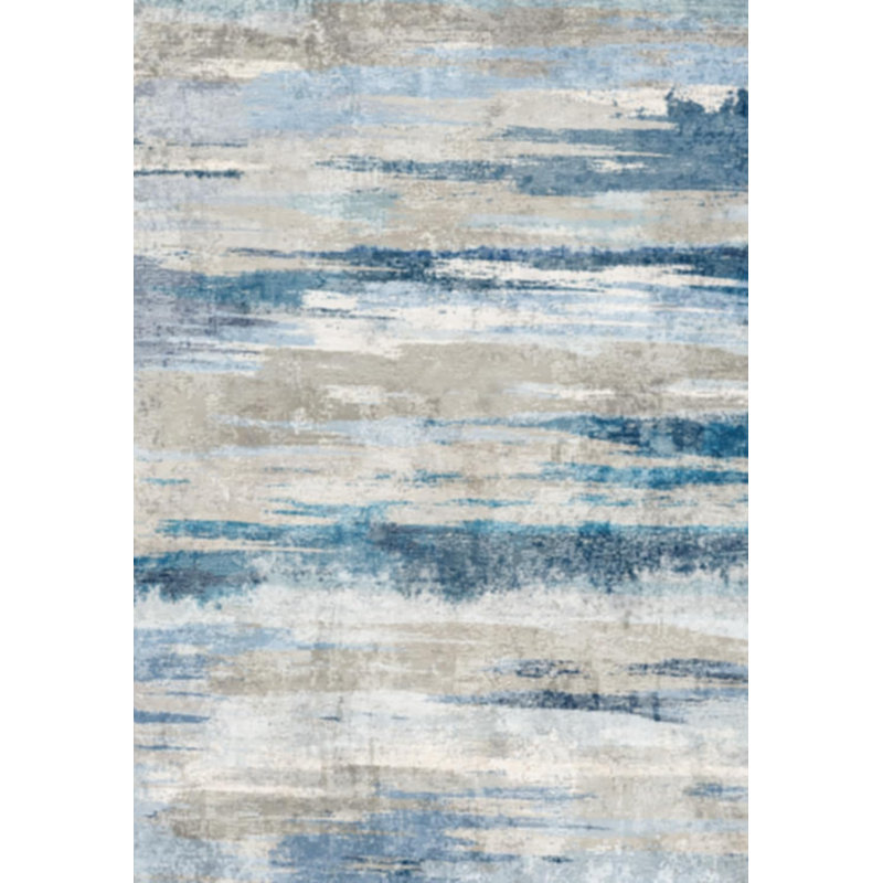 Modern Abstract Kitchen Rug: Ultra Soft Washable Hallway Entryway Carpet Indoor Non Slip Low Pile Floor Mat, Runner 3' x 6'