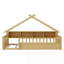 Lit en bois avec tablettes de rangement-685409562