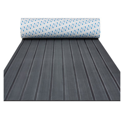 Dark Grey EVA Foam Boat Decking Sheet with Self-Adhesive Backing - Non-Slip Marine Flooring for Yacht, Pontoon & Kayak
