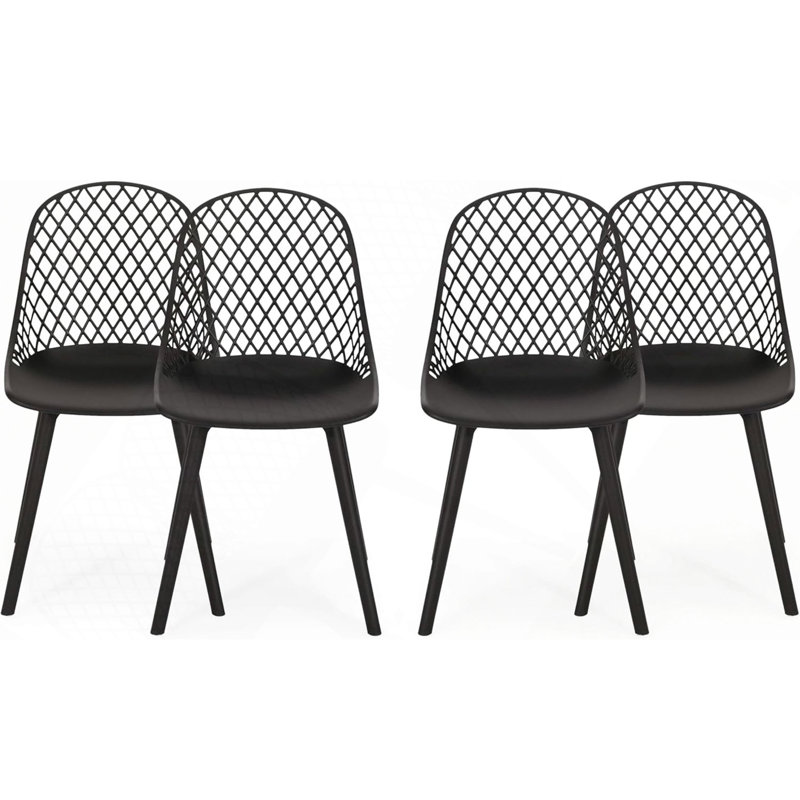 Chaise Lily (ensemble de 4), Noir