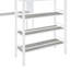 Lit mezzanine simple en métal avec 3 couches de tablettes et de bureau, lit élégant en métal avec tableau blanc-1287341961