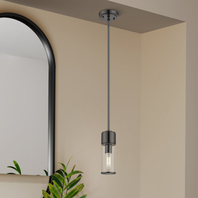 Luminaire suspendu cylindrique à 1 lumière Marciann