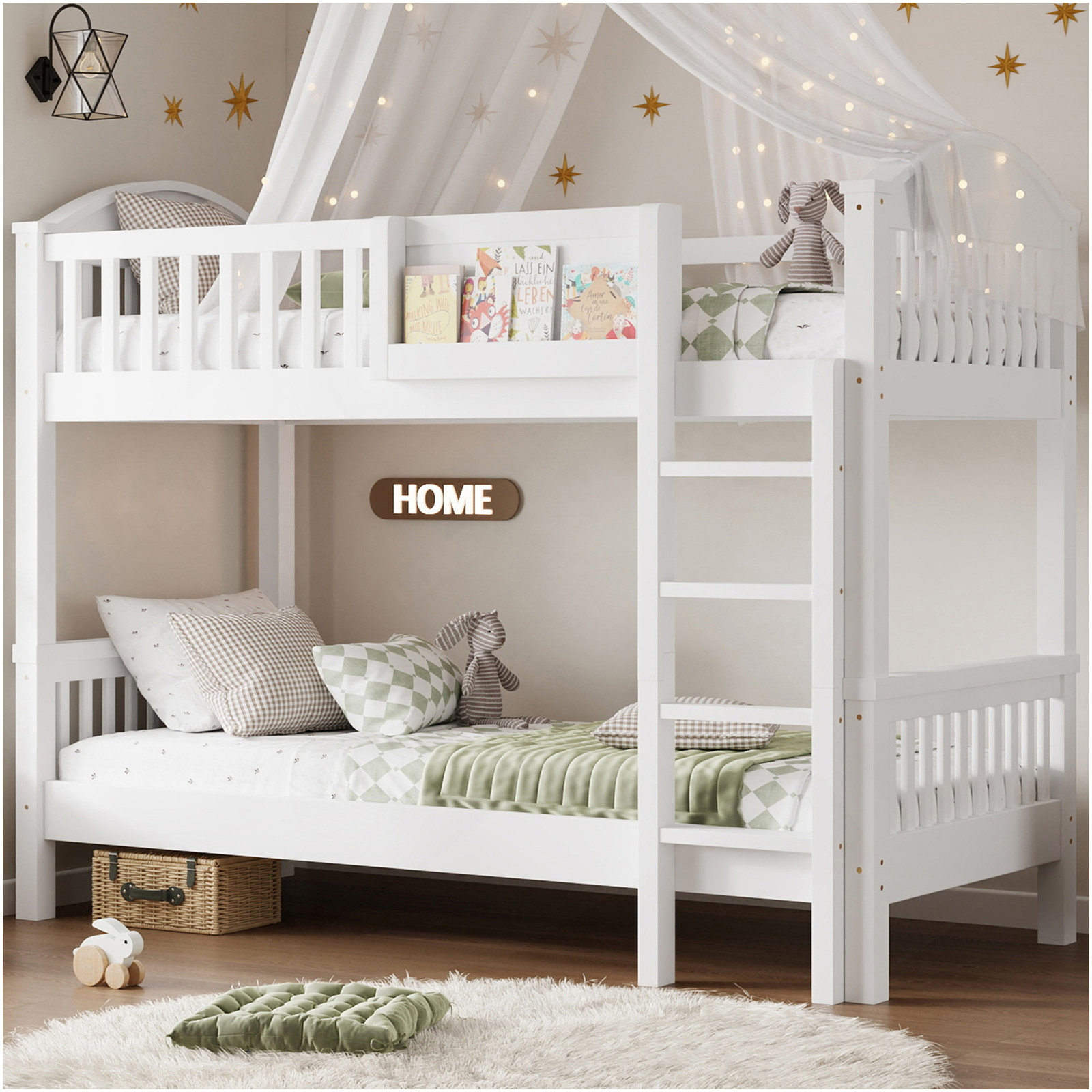 Bed, White