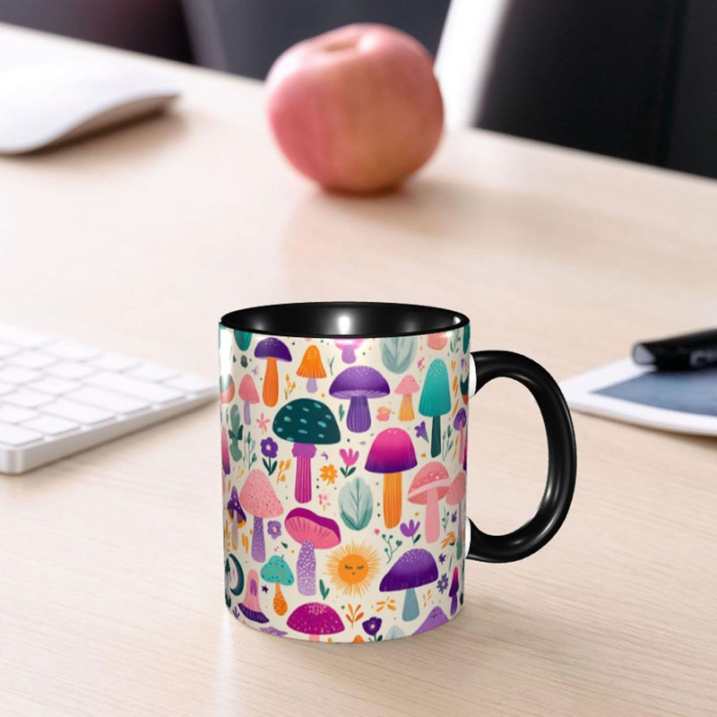 Mushroom Coffee Mug Novelty Tea Cup Ceramic Mugs 11oz Cute Coffee Cups