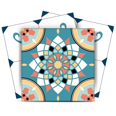6" x 6" Vinyl Peel and Stick Mosaic Tile (Set of 24)