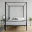 Volare Metal Industrial Four-Poster Bed Frame-656322160