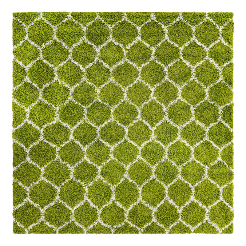 Geometric Indoor Rug, Square 7'10"