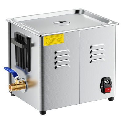 Nettoyeur à ultrasons 10L, nettoyeur à ultrasons professionnel avec panier de nettoyage et affichage numérique, nettoyeur à vapeur en acier inoxydable de 180 W à 40 khz pour les montres, les rasoirs, les bijoux, les pièces de monnaie et plus encore