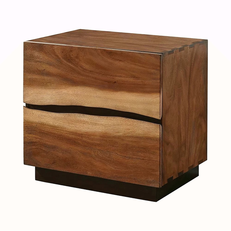 Smokey Walnut And Coffee Bean 2-Drawer Nightstand