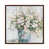 Toile avec cadre en bois brun classique est en rupture de stock