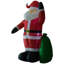 HOMCOM Inflatable 7.5ft Santa Claus Xmas Décor Airblown Yard LED w/ Gift Bag