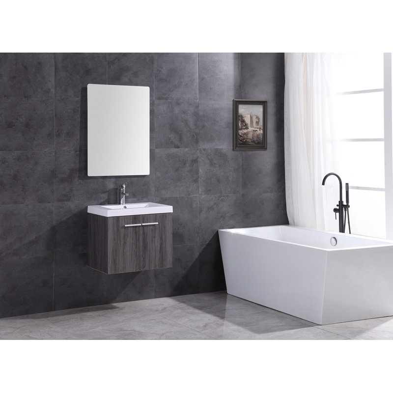 Lindenwold 24'' Single Bathroom Vanity with Plastic Top